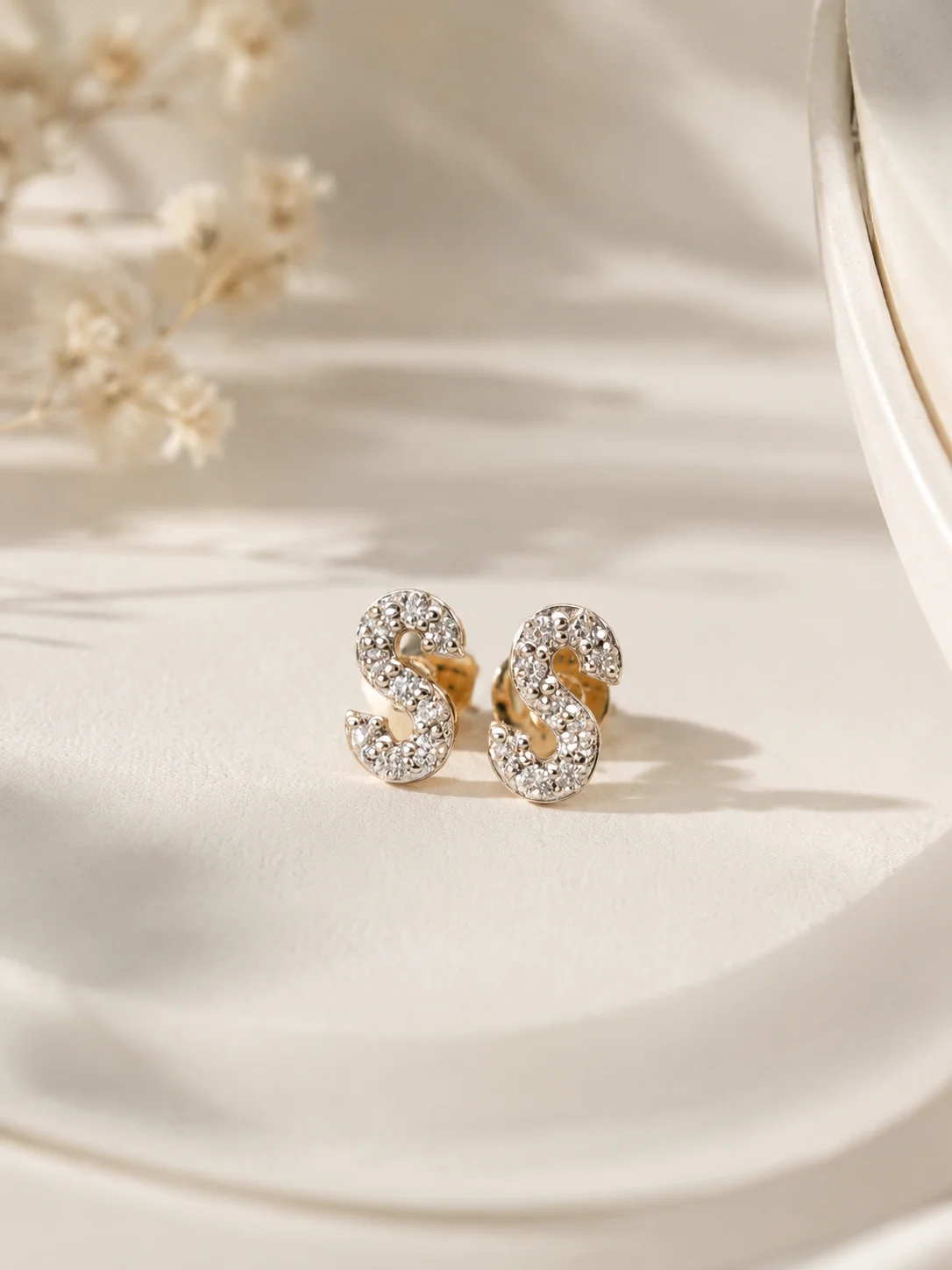 Letter earrings