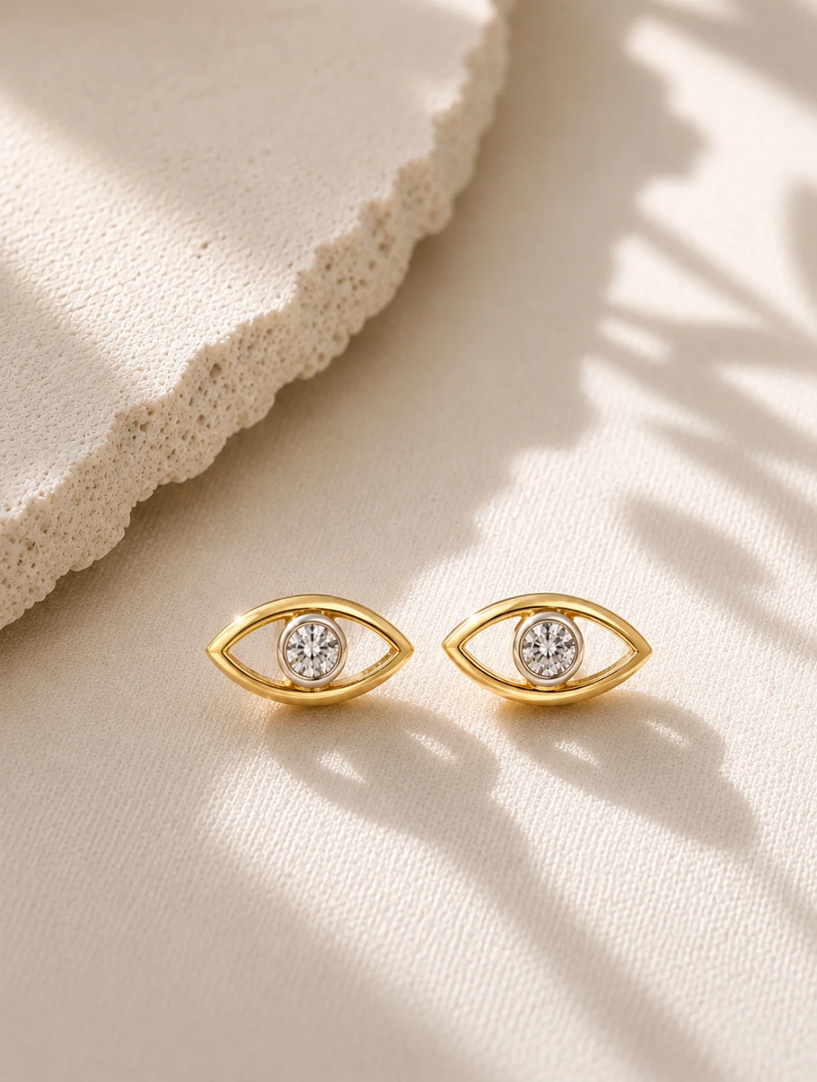 Evil eye earrings