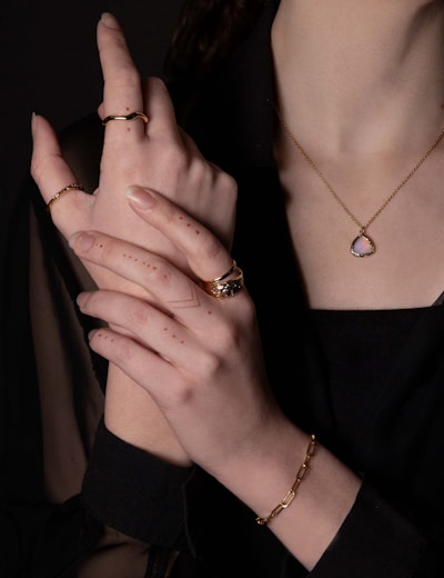 Gold vermeil detail